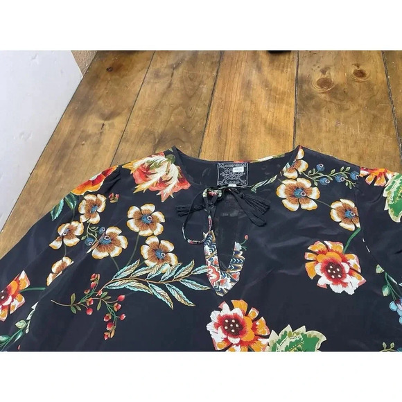 Johnny Was Zorya Floral Mini Dress Size Large - Picture 3 of 10
